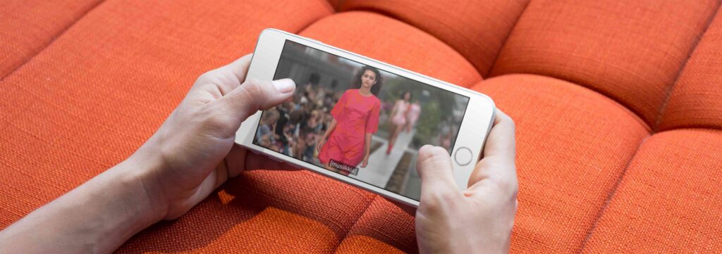 iPhone-showing-woman-in-dress